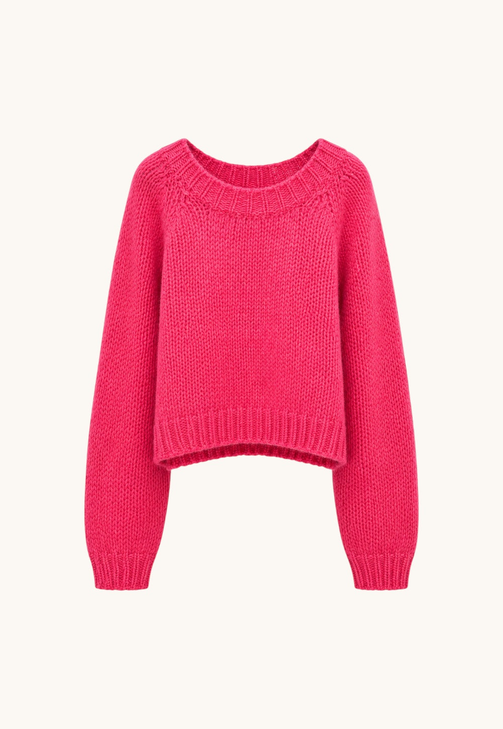 Ola sweater pink baby alpaca blend knit sweater